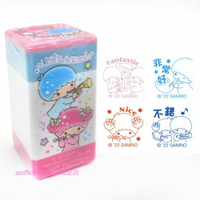 asdfkitty*雙子星 4層連續印章組-卡通章/兒童獎勵章/裝飾卡片-香港正版商品
