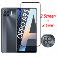 Tempered Glass For Oppo A93 4G Screen Protector For Oppo A93 A53S A15 A54S A74 A94 A76 A77 A57S Camera Glass For Oppo A93 Glass