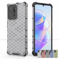 For Honor X7A Case Honor X6A X7A X9A Cover Transparent Armor PC + TPU Shockproof Silicone Protective Phone Back Cover Honor X7A