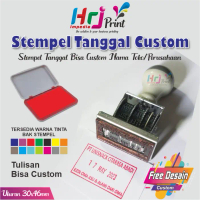 Stempel tanggal ustom nama perusahaan | Stempel tanggal custom nama toko | Stempel tangggal custom