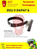 TOYS RANTAI KEKANG TALI CINTA KALUNG LEATHER KULIT BLUDRU KAIN KALUNG CINTA DEWASA BERBENTUK HATI UN