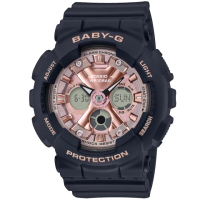 【CASIO 卡西歐】BABY-G 街頭時尚雙顯腕錶 禮物推薦 畢業禮物(BA-130-1A4)