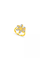 MJ Jewellery 375/9K Gold Flower Ring C43