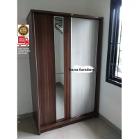 Lemari Pakaian Pintu Sliding Activ Slide 211 French Walnut