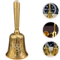 Hand Bell Witch Bells Altar Supplies Wiccan Pentagram Hand Bell Wiccan Supply Hand Bell Witch Bells Pentagram Bell