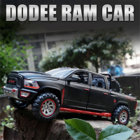 1:32 Dodge RAM TRX รถกระบะล้อแม็กรถยนต์รุ่น D Iecasts ของเล่นยานพาหนะออฟโรดรุ่นรถเสียงและแสงจำลองเด็กของเล่นของขวัญ