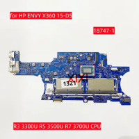 18747-1 for HP ENVY X360 15-DS Laptop motherboard with R3 3300U R5 3500U R7 3700U CPU 100% tested