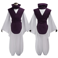 HOLOUN Jujutsu JJK Manga Anime Choso Cosplay Costume Purple Vest Neck Gaiter Belt White Elastic Pant