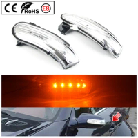 2Pcs Indicator Turn Signal Light Rearview Mirror Sequential Blinker Lamp For Mercedes Benz SLK SL Class R171 W171 R171