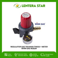 REGULATOR GAS TEKANAN TINGGI + METER - WINN GAS W181M W 181 M