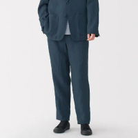 【MUJI 無印良品】男亞麻水洗錐形褲(共3色)
