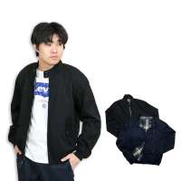 RALPH LAUREN Ralph Lauren 質感夾克 無帽 外套 刺繡logo 內裏格紋 縮口 polo 暗袋(夾克 無帽外套9725)