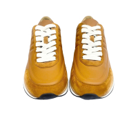 HERMES 經典H LOGO高級感棕色全皮革休閒鞋 #42.5