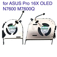 Laptop CPU Fan พัดลมระบายความร้อน CPU GPU สำหรับ ASUS Pro 16X OLED N7600 M7600 M7600q X7600 M7600qe 