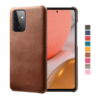 Luxury Vegan PU Leather Cover On The For Samsung Galaxy A72 5G Coque Wearable Slim Case For Samsung A 72 4G 5G 6.7" Capa Funda
