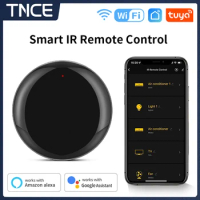 TNCE Tuya WiFi IR Remote Control Smart Home Remote Universal Infrared Controller For Air Conditioner Work With Alexa Google Home