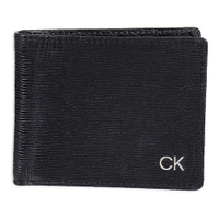 Calvin Klein -CK 皮革簡約雙折皮夾