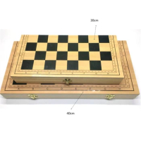 Professional Chess Game Set with Folding Board Chess Pieces Set for Kids Adult