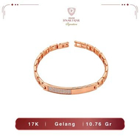 Gelang Emas Half Watch Pave Bangle 17K Terkini - Sinar Fajar