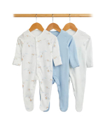 ชุดสลีพสูทเด็กเล็กผู้ชาย My First Woodland Baby - 3 แพ็ค IF168 หลากสี