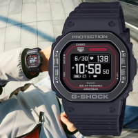 【CASIO 卡西歐】G-SHOCK G-SQUAD 強悍耐用 太陽能運動腕錶 母親節 禮物 推薦(DW-H5600MB-1A4)