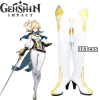 Game Genshin Impact Jean Shoes Cosplay Jean Cosplay Boots The rigorous Dandelion Knight Cosplay Shoes