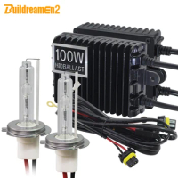 Buildreamen2 100W 10000LM High Power AC Xenon Kit Ballast + Bulb H1 H3 H7 H8 H11 9005 9006 4300K 5000K 8000K Car Light Headlight