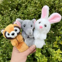 Jungle Animal Stuffed Animal Wristband Rabbit Bunny Panda Tiger Cartoon Slap Bracelet Clap Circle Comfortable Kids Toy