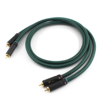 Hifi pair furukaw Alpha series FA-220 OCC rca audio cable Amplifier CD DVD player Speaker PR-109 Gold RCA interconnect cable