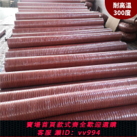 {公司貨 最低價}耐高溫軟管紅色矽膠風管耐300度硅膠鋼絲耐高溫排煙阻燃軟管