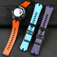 Silicone watch strap for PROTREK series Casio prw-3000 \ 3100 \ 6000 \ 6100y resin silicone watchband with waterproof soft belt