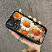 Casing Hp untuk Realme 7i Realme C17 Case ponsel pola krisan elegan Kesing lembut ganda Casing HP pe