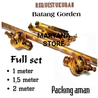 BATANG GORDEN UKURAN 150CM GOLD/SILVER/HITAM