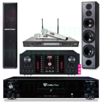 【金嗓】CPX-900 K1A+AK-9800PRO+SR-928PRO+TDF M6(4TB點歌機+擴大機+無線麥克風+喇叭)