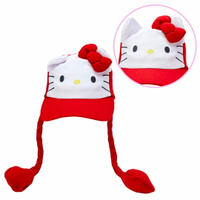 小禮堂 Hello Kitty 造型耳朵動動玩偶帽 兔耳帽 鴨舌帽 老帽 遮陽帽 (紅 應援啦啦隊)