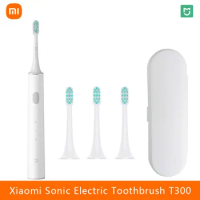 XIAOMI MIJIA T300 Electric Toothbrush Smart Sonic Brush Ultrasonic Whitening Teeth Vibrator Wireless Oral Hygiene Cleaner