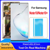 Tested Dynamic AMOLED For Samsung Note 10+ Display Note 10 N970F Note 10 Plus N975 LCD Touch Screen Digitizer Assembly