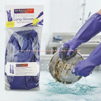 Duramitt Duraglove Industrial Protective Long Gloves Sarung Tangan Panjang Size L Loggloves Biru Dur