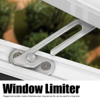 Stainless Steel Casement Window Limiter Stopper Sliding Window Child Safety Lock Catch Fittings