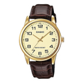 Casio MTP-V001GL-9B 經典復古簡約設計黃色面盤金框男仕腕錶 38mm