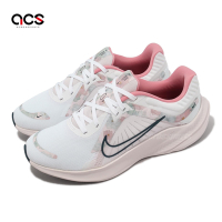 Nike 慢跑鞋 Wmns Quest 5 PRM 女鞋 白 粉 水彩風 花卉 緩震 運動鞋 FB6944-100