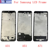 Housing Middle Frame LCD Bezel Plate Panel Chassis For Samsung A31 A41 A51 A71 M30 M31 M30S Phone Metal LCD Frame Replacement