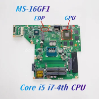 MS-16GF1 Mainboard For MSI GE60 GP60 MS-16GF MS-16GF1 Laptop Motherboard With i5 i7-4th CPU GTX850M GTX860M GTX960M GPU DDR3L