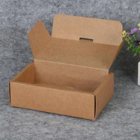 100pcs/lot Large Kraft Paper Gift Paper Box Retail Packaging Craft Paper Box Kraft Paper Gift Tea Box 25*14*6cm Wholesale