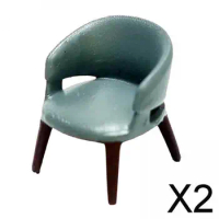 2x Miniature 1/87 Scale Armchair 1:87 Scale Arm Chair Simulation Figure
