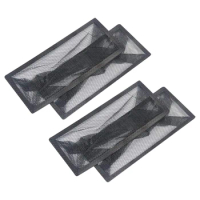 4pcs Floor Register Trap Reusable Black For Home Mesh Polyester Replacement Practical Catch Debris Living Room Air Vent Filter