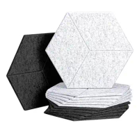 Hexagon Acoustic Panels Foam Panels 14X13X0.4inch Sound Proofing Padding for Wall Acoustic Treatment for Studio