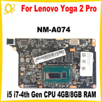 VIUU3 NM-A074 for Lenovo Yoga 2 Pro YOGA2 PRO 13 laptop motherboard 5B20G38213 90004988 with i5-4200U i7-4500U CPU 4GB/8GB RAM
