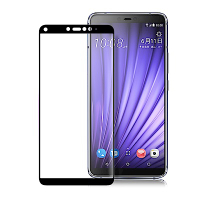 Xmart for HTC U19e  超透滿版 2.5D 鋼化玻璃貼-黑