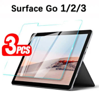 ( 3 Packs ) Tempered Glass For Microsoft Surface Go 1 2 3 10 10.5 2018 2020 2021 Anti-Scratch Tablet Screen Protector Film